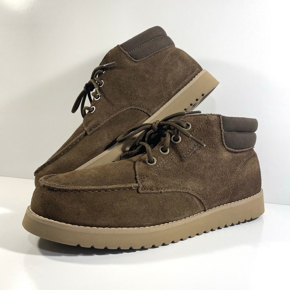 Koolaburra by UGG Mens Size 10 Braan Suede Boots Dark Earth Brown 1145451